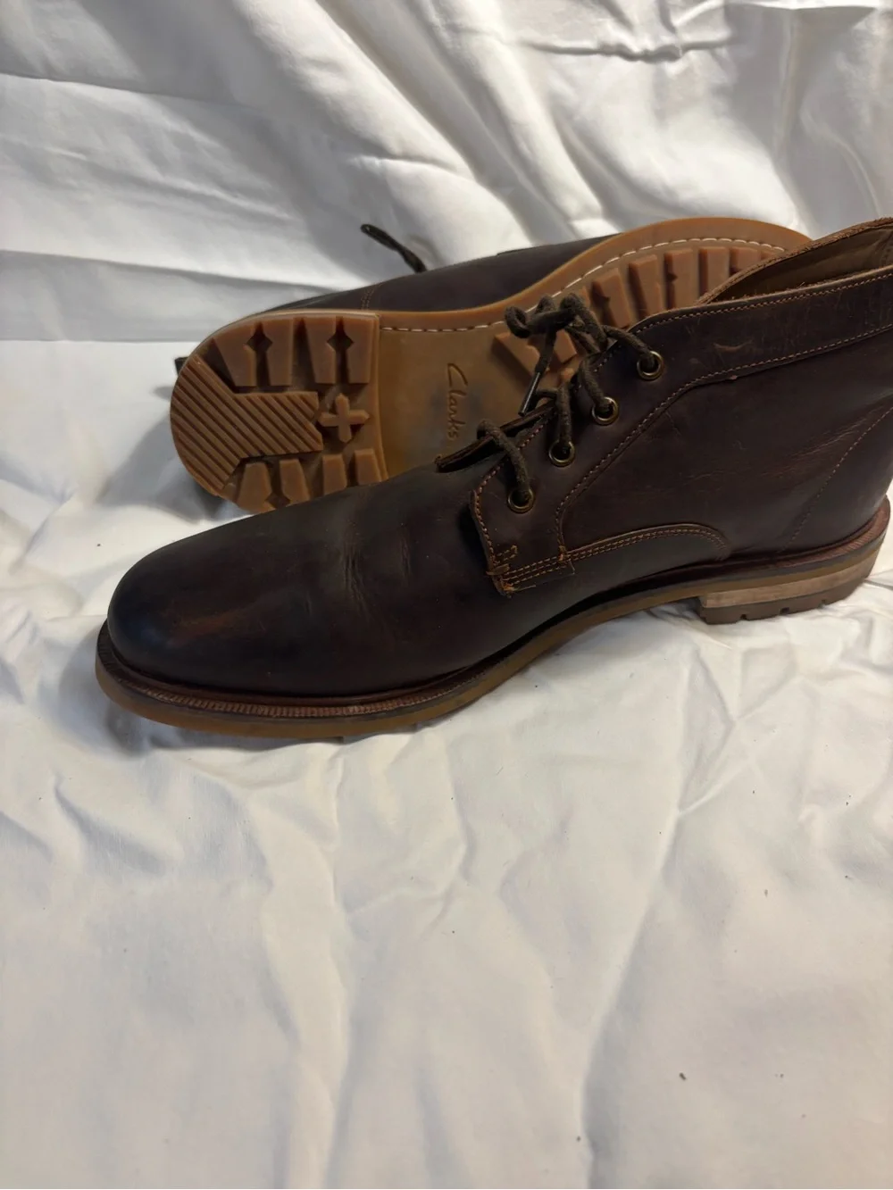 Men's Dark Brown Leather Chukka Boots